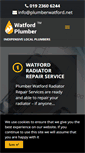 Mobile Screenshot of plumberwatford.net