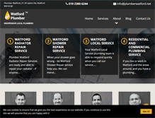 Tablet Screenshot of plumberwatford.net